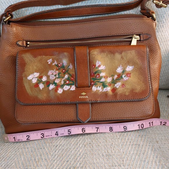 Leather Painted Fossil Purse - Picture 9 of 13